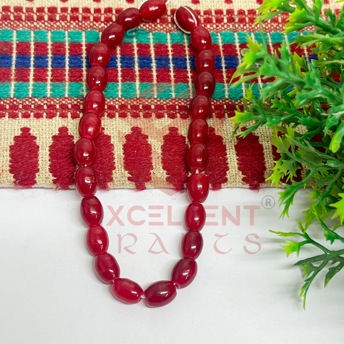 Oval Glass Beads 6x8mm (100 pcs)