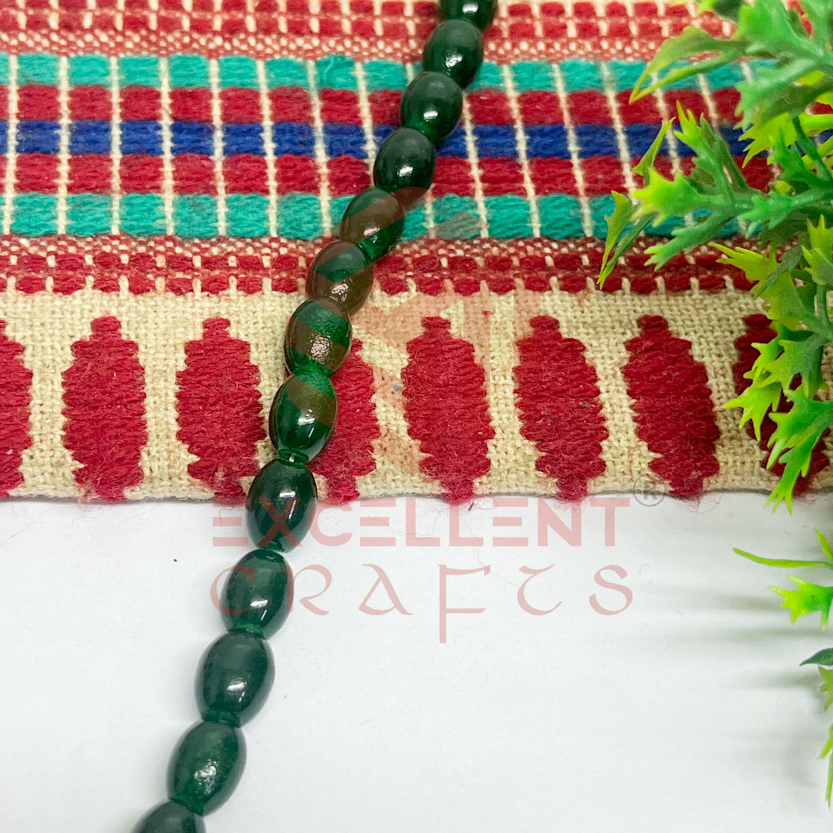 Oval Glass Beads 6x8mm (100 pcs)