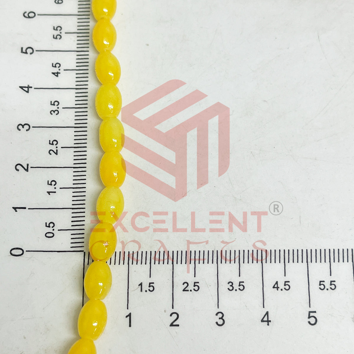 Oval Glass Beads 6x8mm (100 pcs)