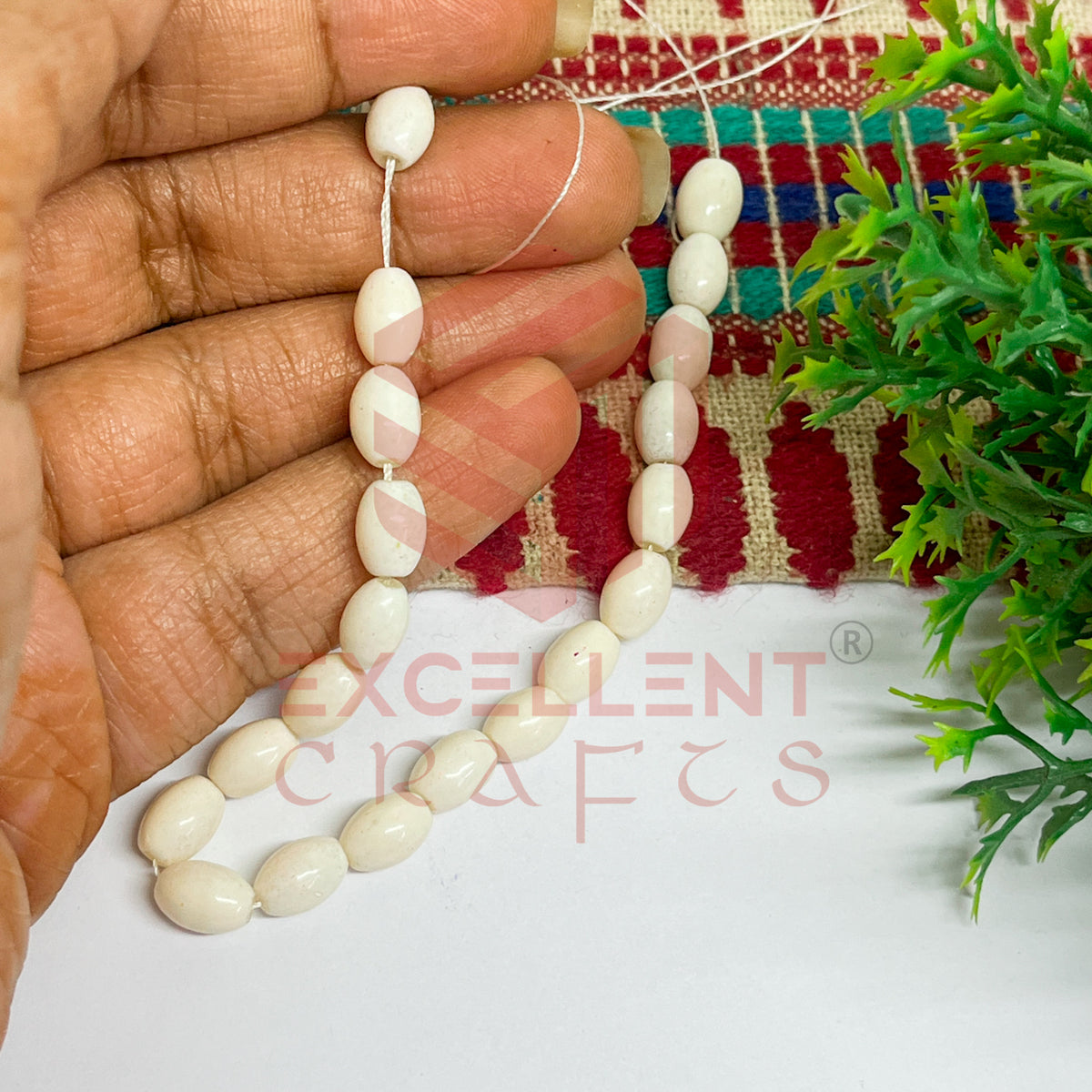 Oval Glass Beads 6x8mm (100 pcs)