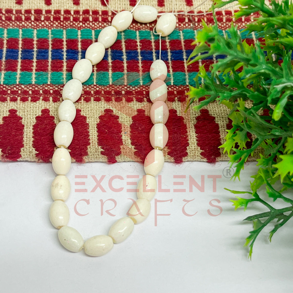 Oval Glass Beads 6x8mm (100 pcs)