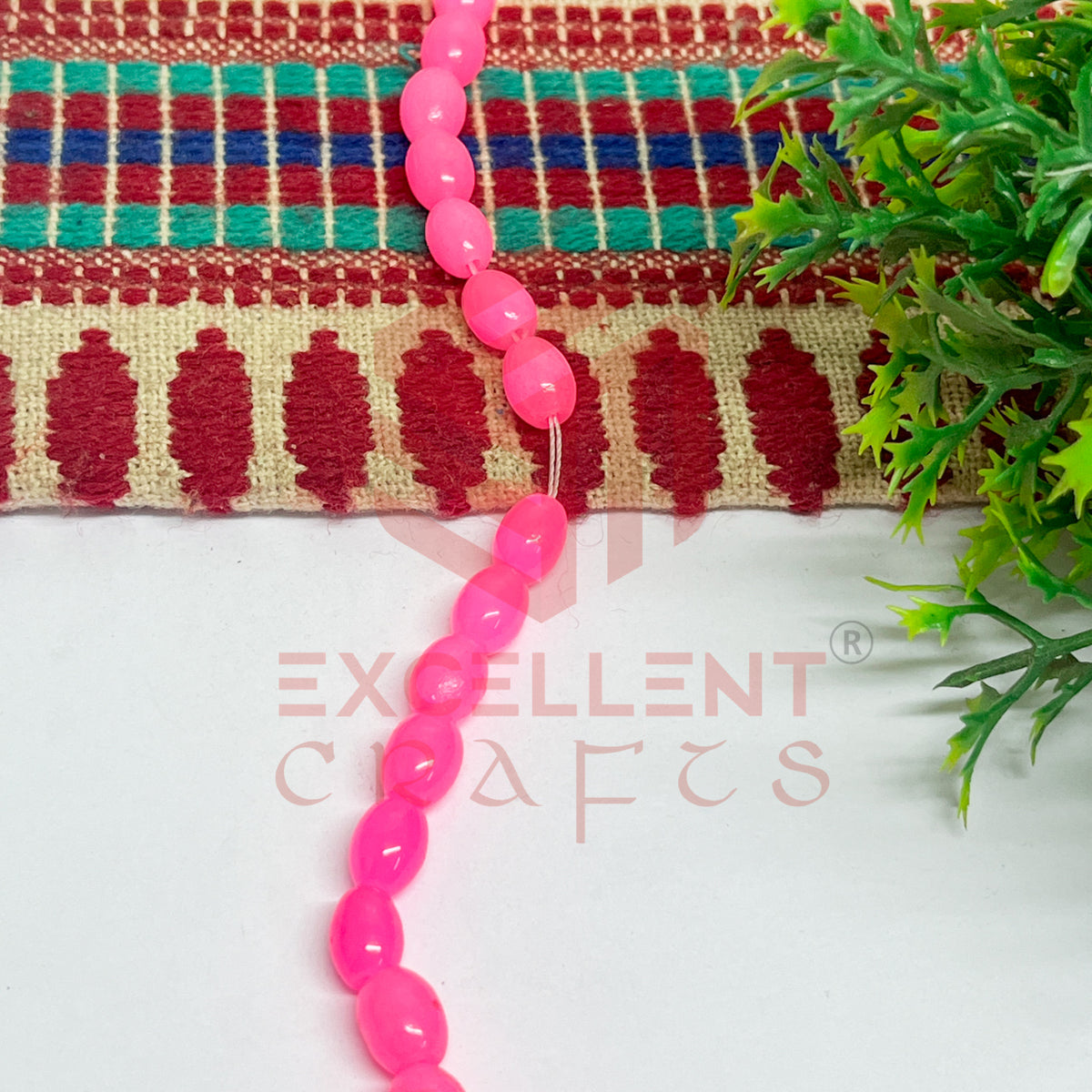 Oval Glass Beads 6x8mm (100 pcs)