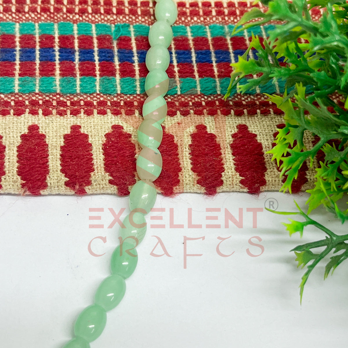 Oval Glass Beads 6x8mm (100 pcs)