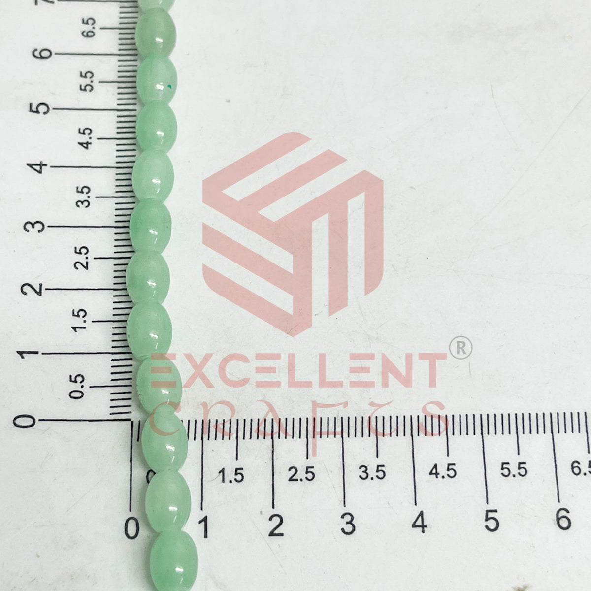 Oval Glass Beads 6x8mm (100 pcs)