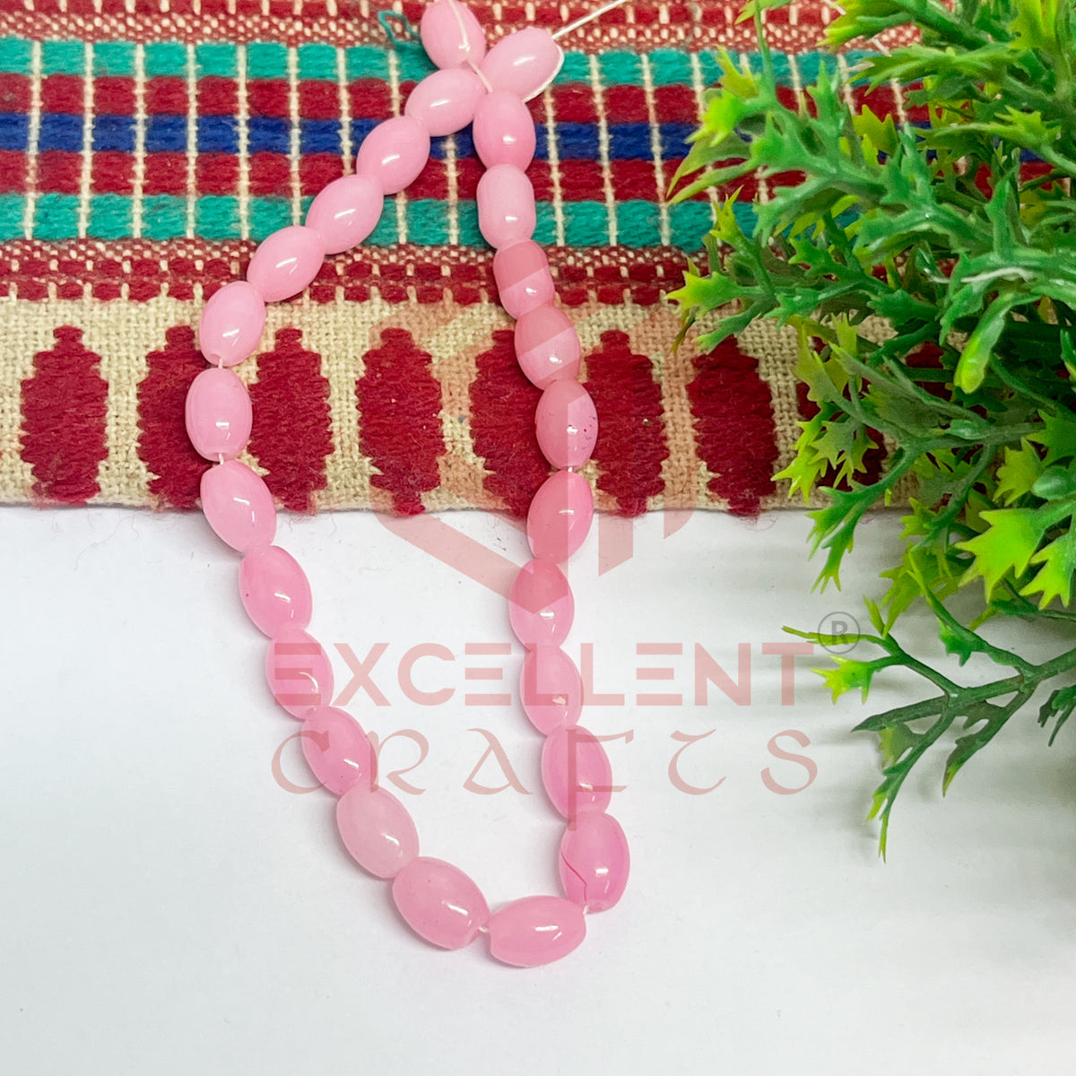 Oval Glass Beads 6x8mm (100 pcs)