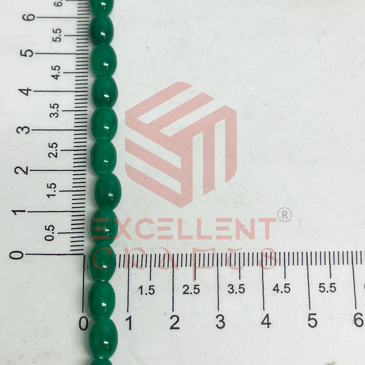 Oval Glass Beads 6x8mm (100 pcs)