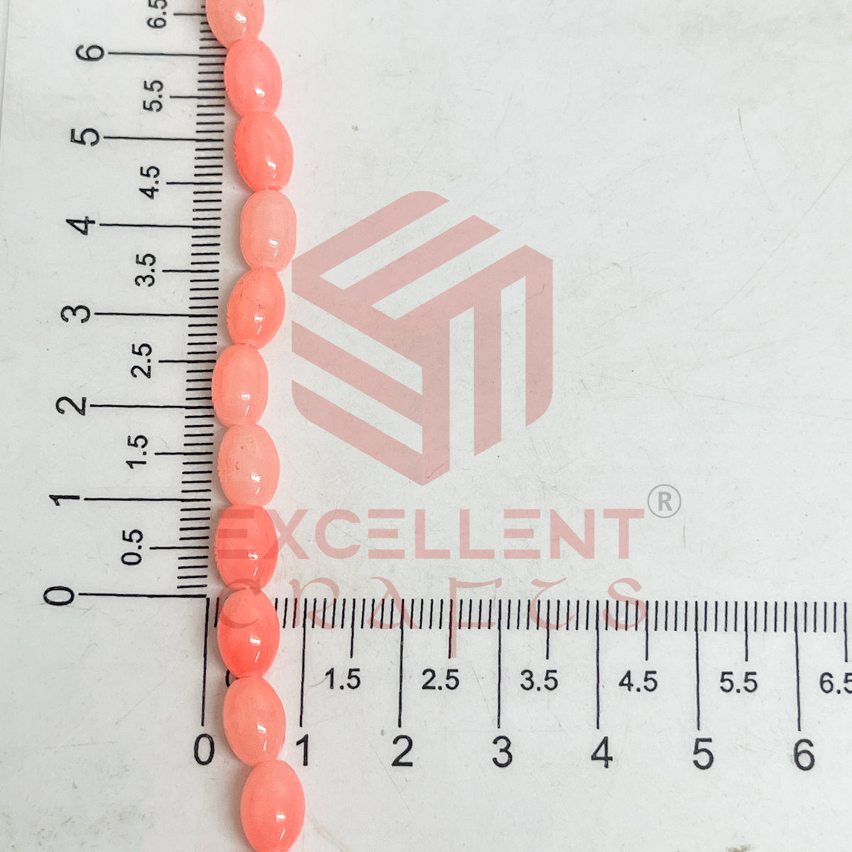 Oval Glass Beads 6x8mm (100 pcs)