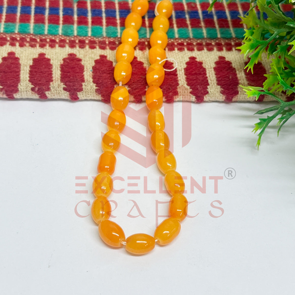 Oval Glass Beads 6x8mm (100 pcs)
