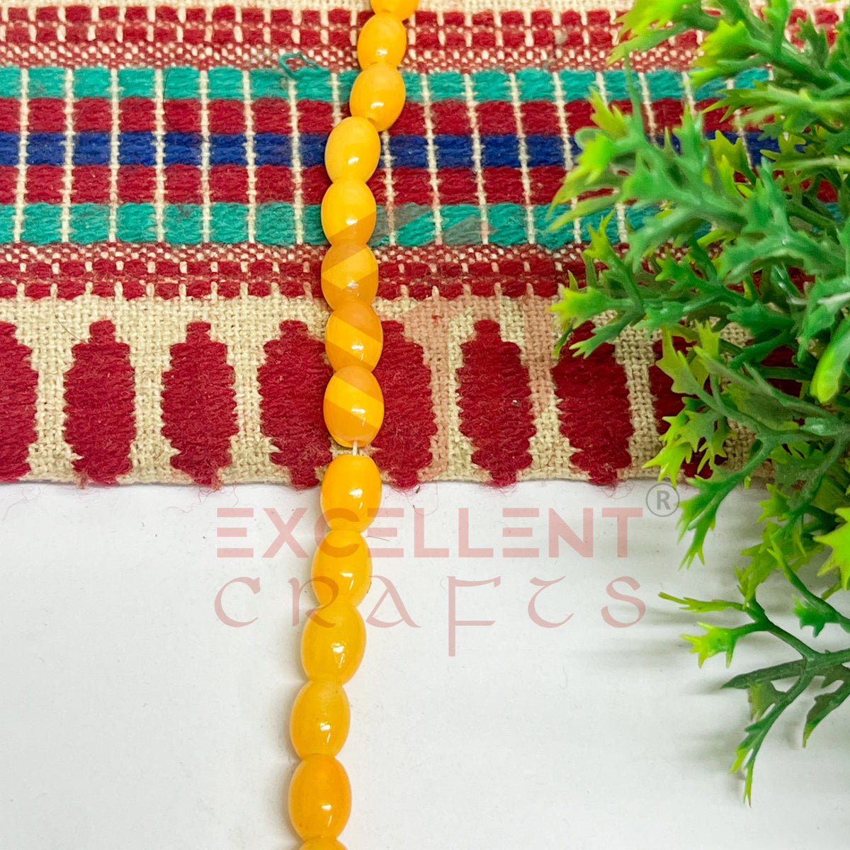 Oval Glass Beads 6x8mm (100 pcs)
