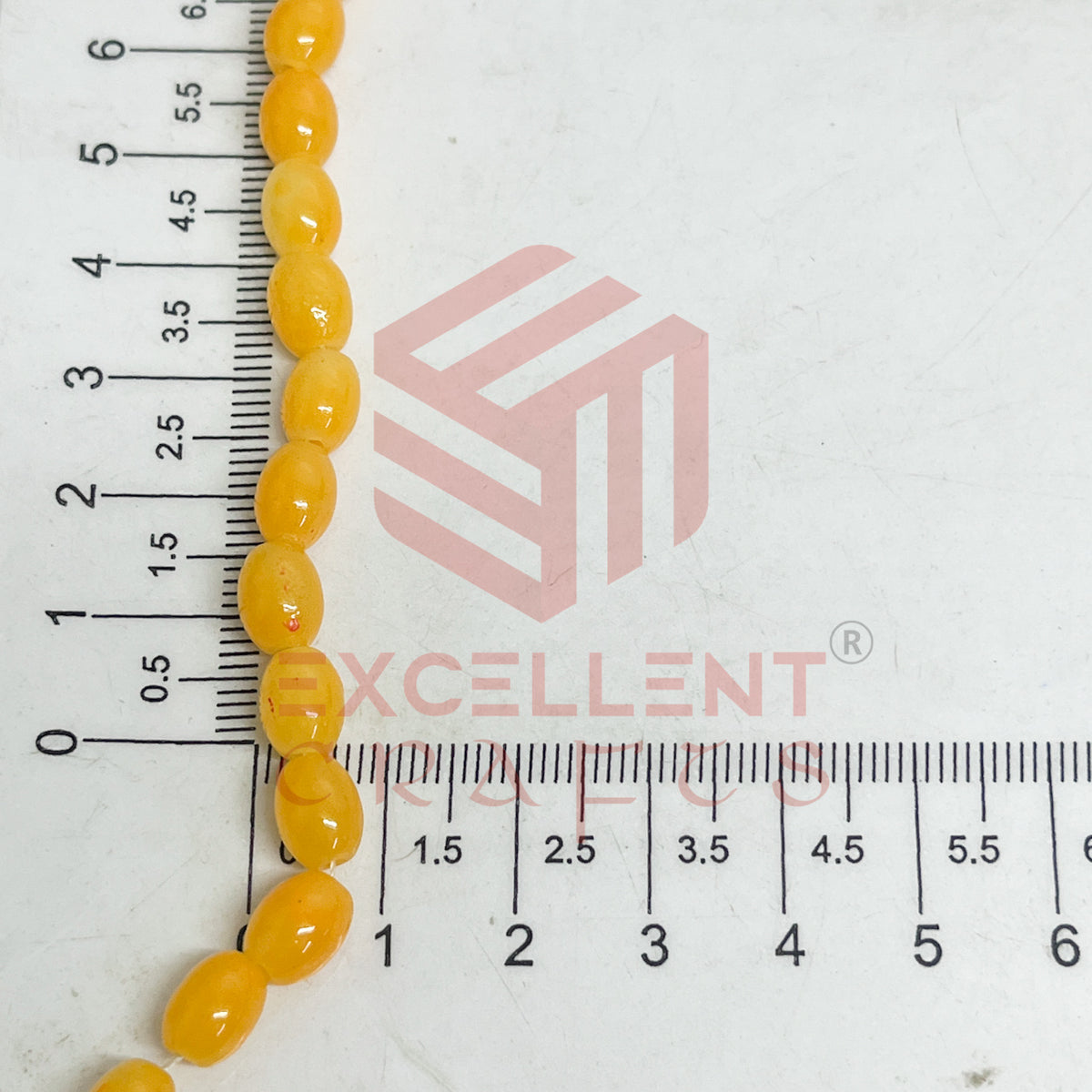 Oval Glass Beads 6x8mm (100 pcs)