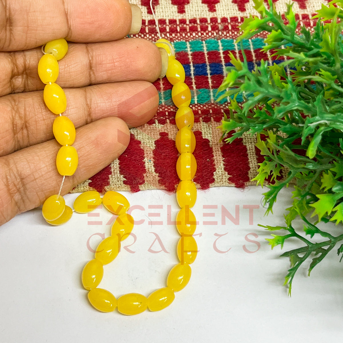 Oval Glass Beads 6x8mm (100 pcs)