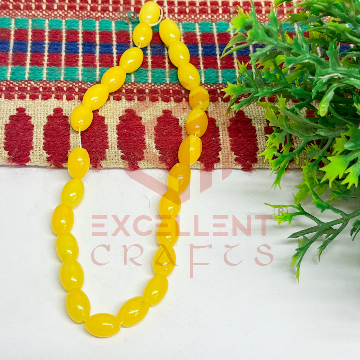 Oval Glass Beads 6x8mm (100 pcs)