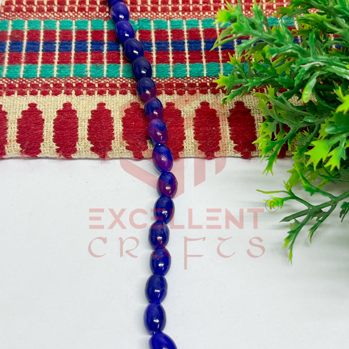 Oval Glass Beads 6x8mm (100 pcs)