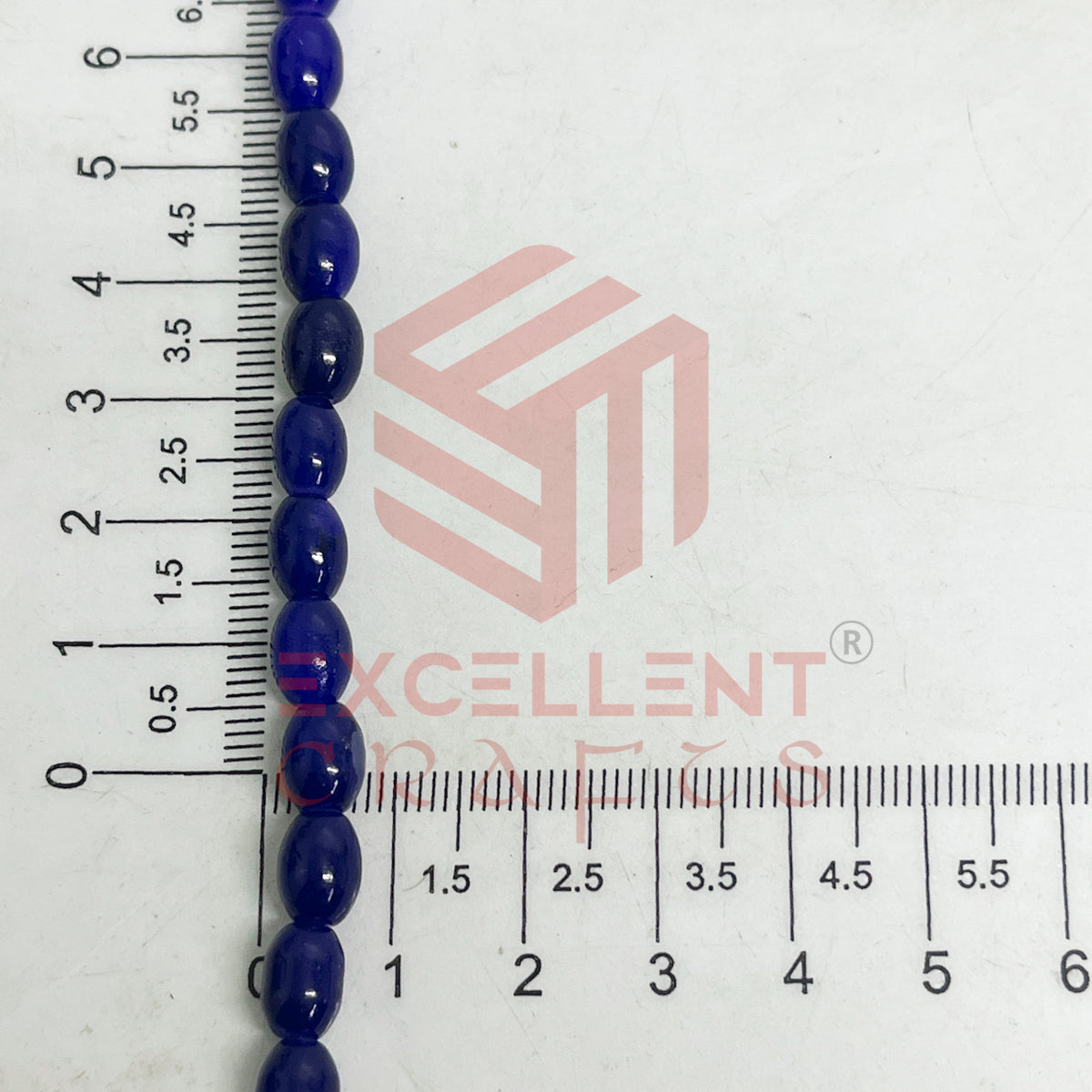 Oval Glass Beads 6x8mm (100 pcs)