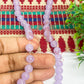 8mm Round Glass Beads- 1 Line