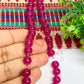 8mm Round Glass Beads- 1 Line