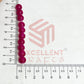 8mm Round Glass Beads- 1 Line