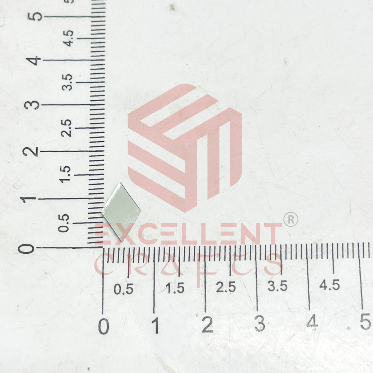 6x12mm Diamond Shape Glass Mirrors-100Pc