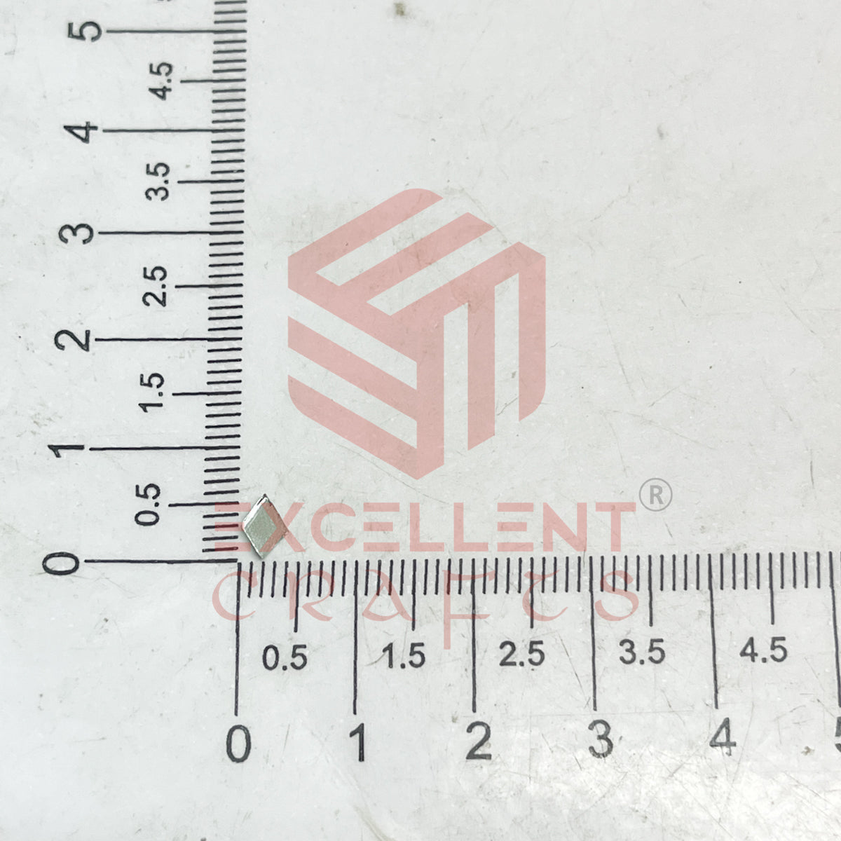 4x6mm Diamond Shape Glass Mirrors-100Pc
