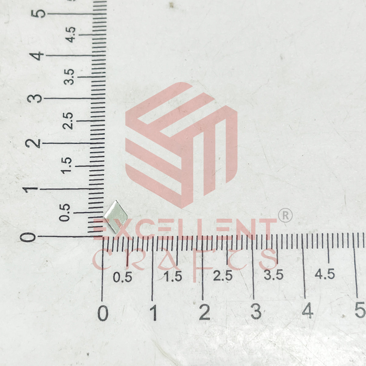 5x7mm Diamond Shape Glass Mirrors-100Pc