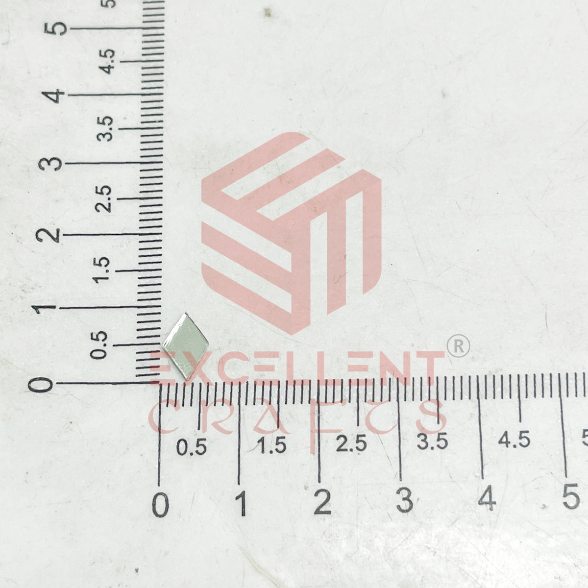 5x8mm Diamond Shape Glass Mirrors-100Pc