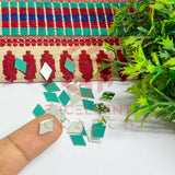 6x9mm Diamond Shape Glass Mirrors-100Pc