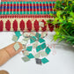 8x14mm Diamond Shape Glass Mirrors-100Pc