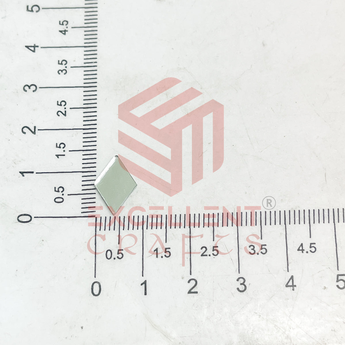 8x14mm Diamond Shape Glass Mirrors-100Pc