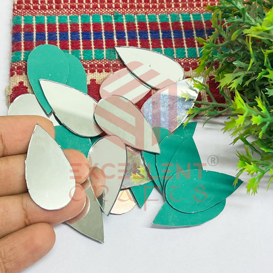18x35mm Teardrop Shape Glass Mirrors-50Pc