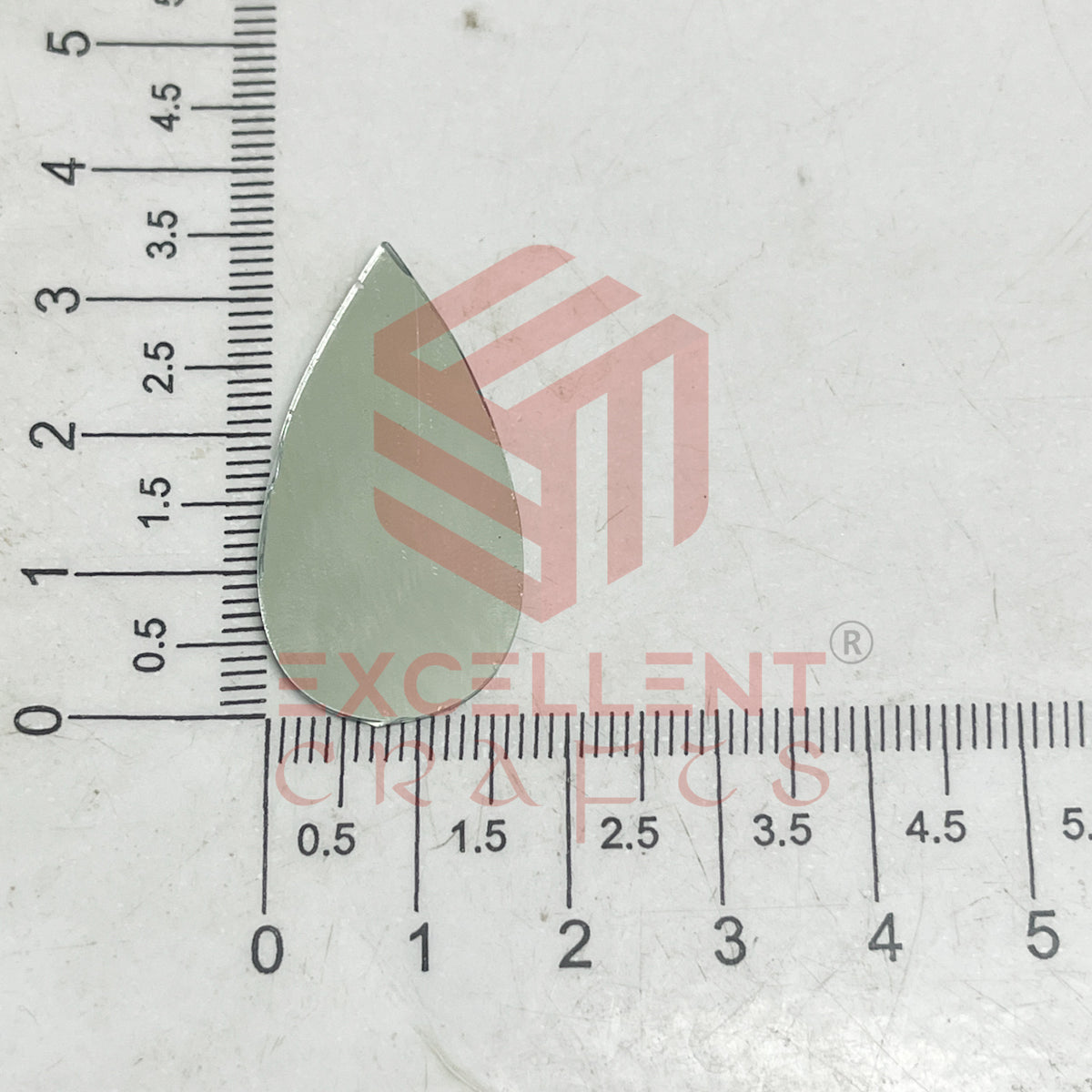 18x35mm Teardrop Shape Glass Mirrors-50Pc
