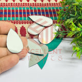 18x35mm Teardrop Shape Glass Mirrors-50Pc