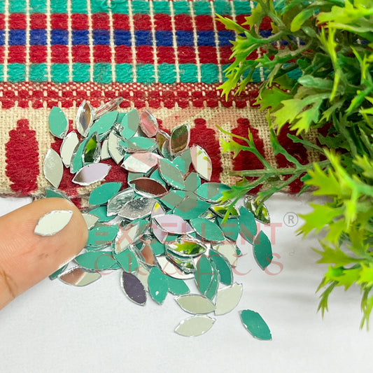 5x10mm Eye Shape Glass Mirrors-100Pc