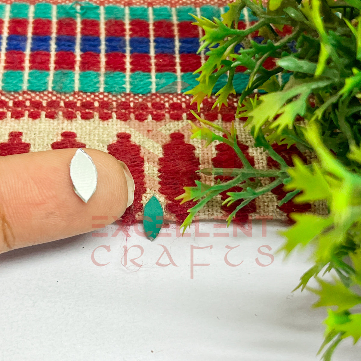 5x10mm Eye Shape Glass Mirrors-100Pc