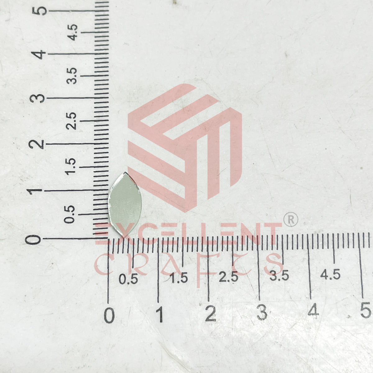 7x14mm Eye Shape Glass Mirrors-100Pc