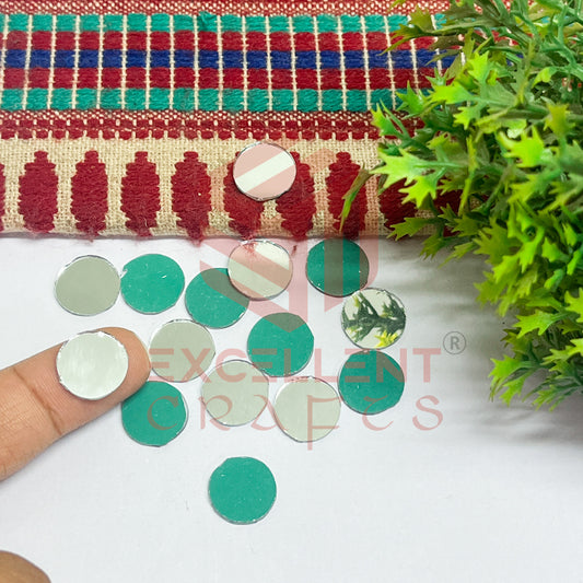 14x14mm Round Shape Glass Mirrors-100Pc