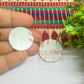 25x25mm Round Shape Glass Mirrors-50Pc