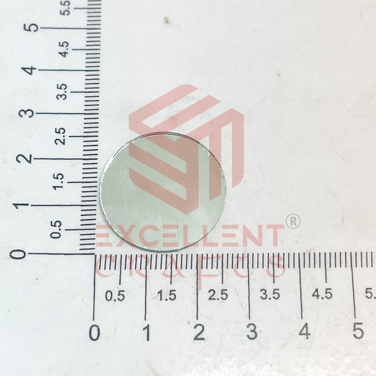 25x25mm Round Shape Glass Mirrors-50Pc