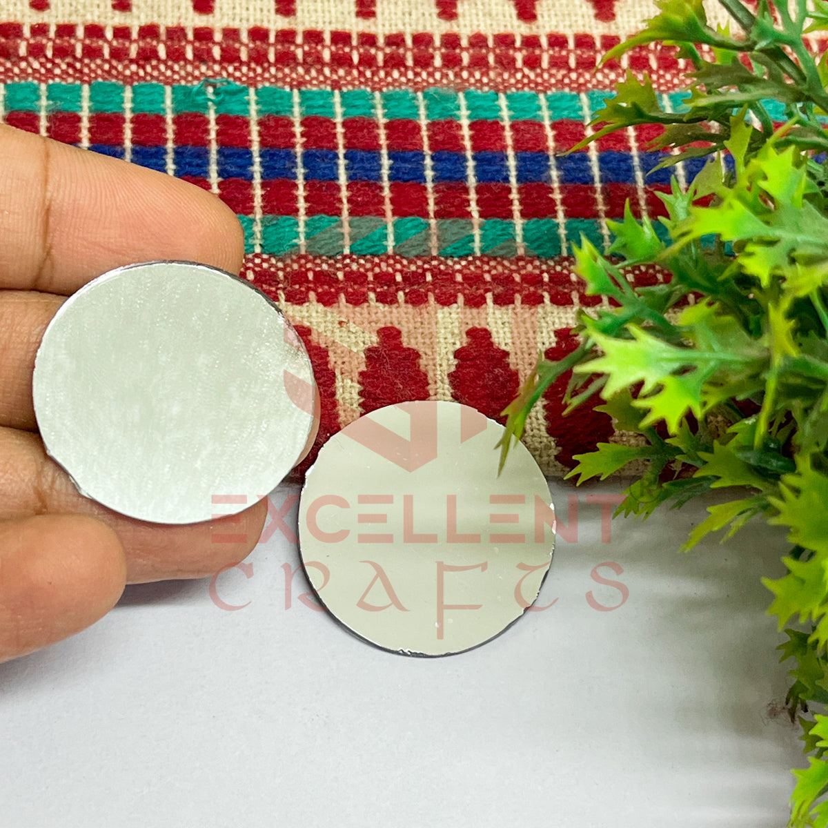 30x30mm Round Shape Glass Mirrors-50Pc