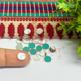 6x6mm Round Shape Glass Mirrors-100Pc