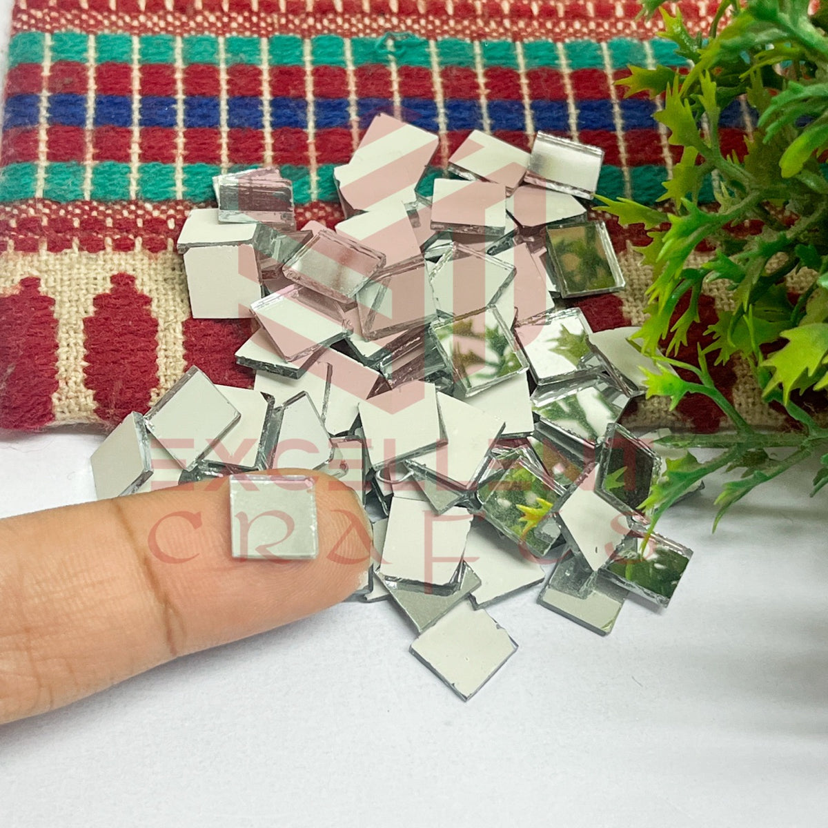 10x10mm Square Shape Glass Mirrors-100Pc