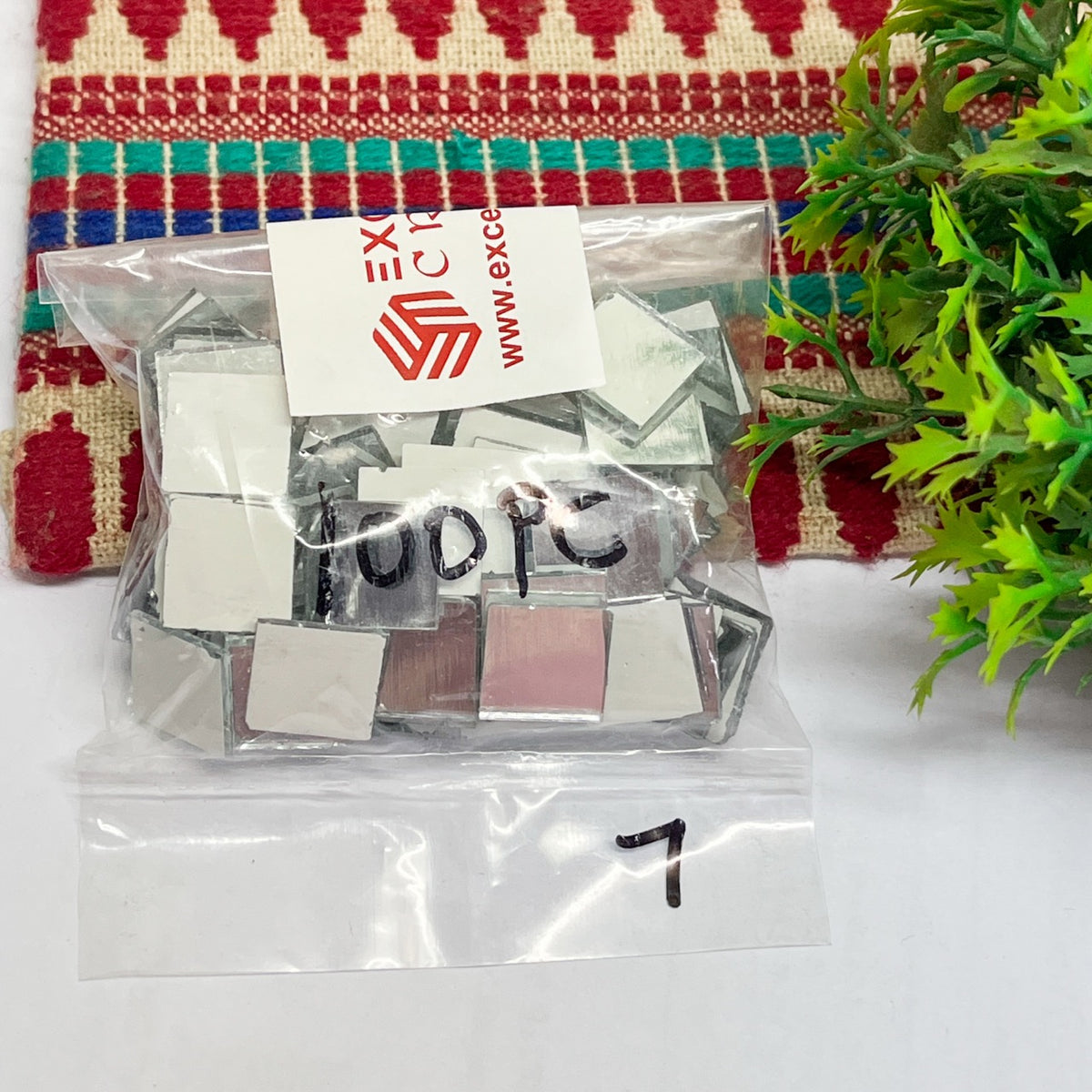 12x12mm Square Shape Glass Mirrors-100Pc