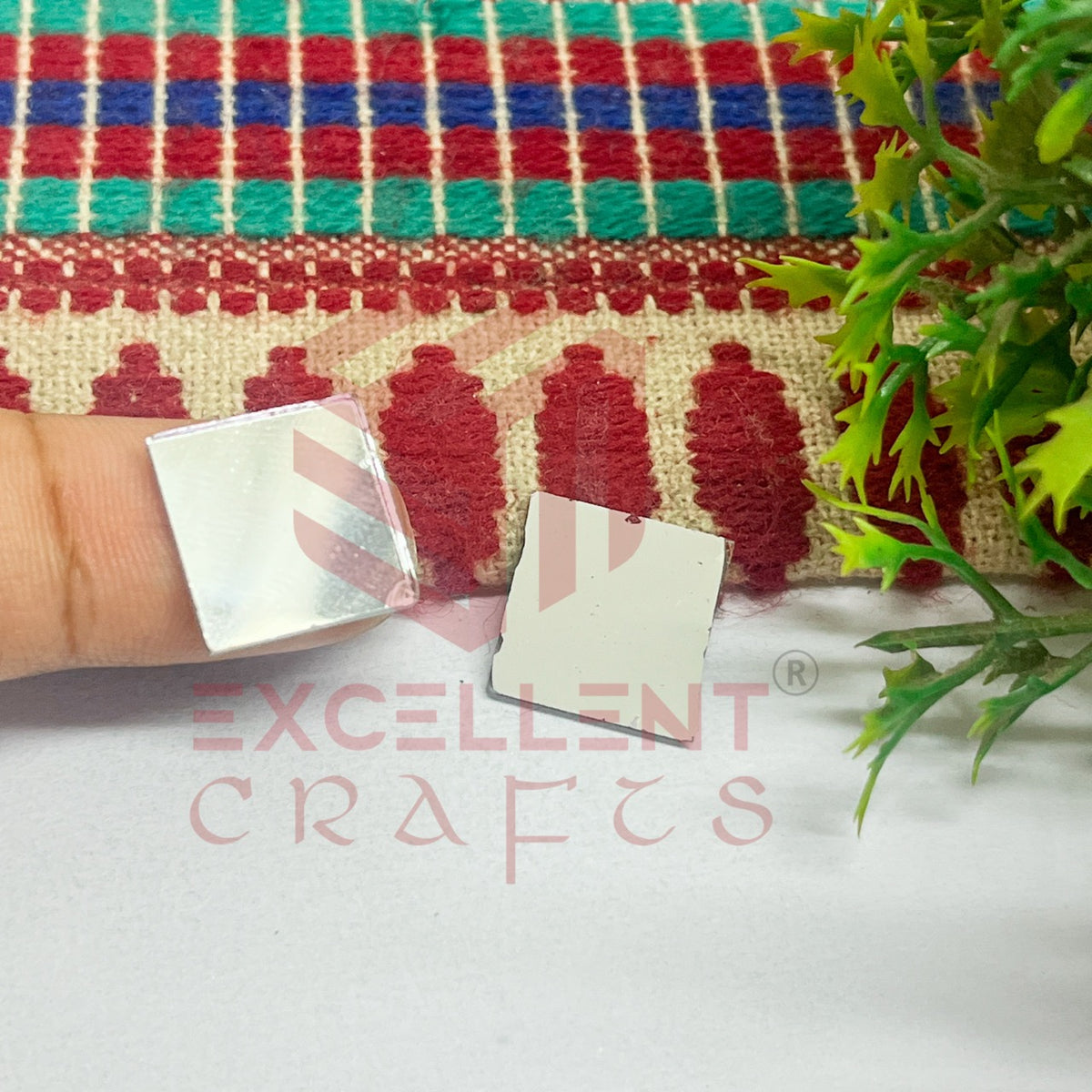 14x14mm Square Shape Glass Mirrors-100Pc