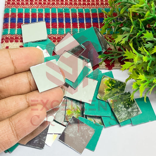 18x18mm Square Shape Glass Mirrors-100Pc