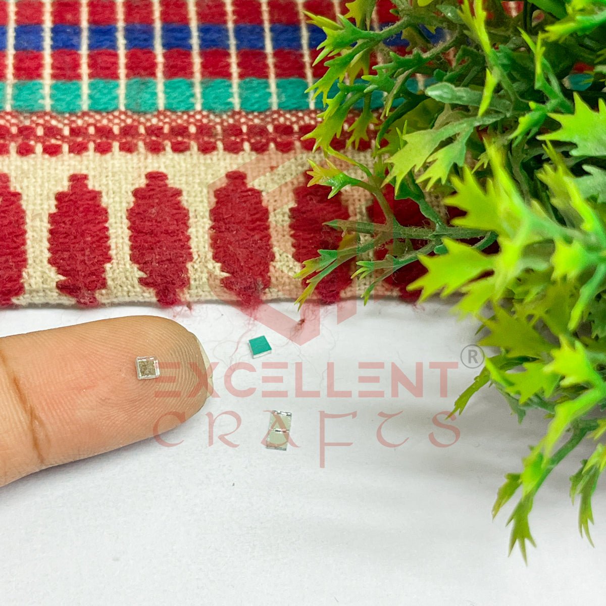 3x3mm Square Shape Glass Mirrors-100Pc