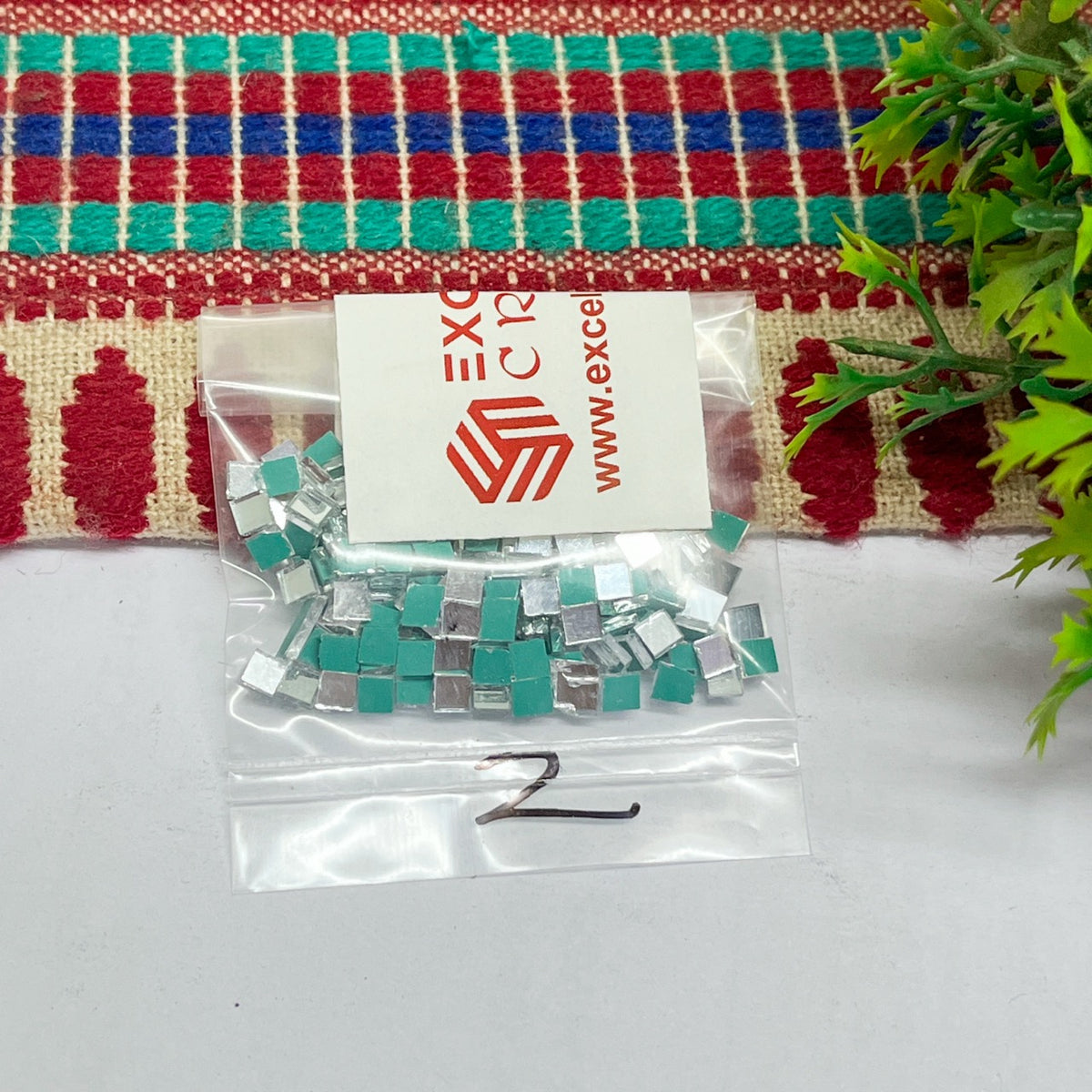 4x4mm Square Shape Glass Mirrors-100Pc