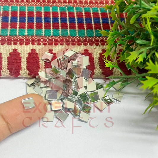 6x6mm Square Shape Glass Mirrors-100Pc