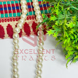 8mm Round Glass Pearl Bead-1 Line