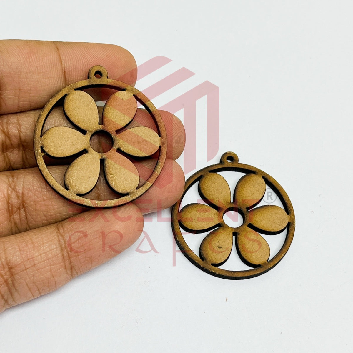 MDF Cutout for Earrings - Design1 - 1 Pair