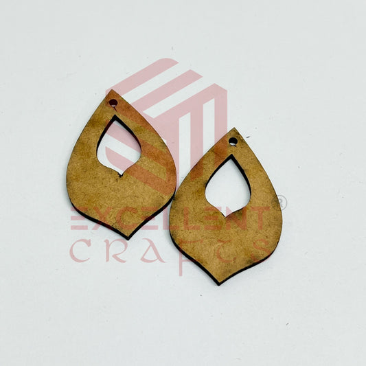 MDF Cutout for Earrings - Design2 - 1 Pair