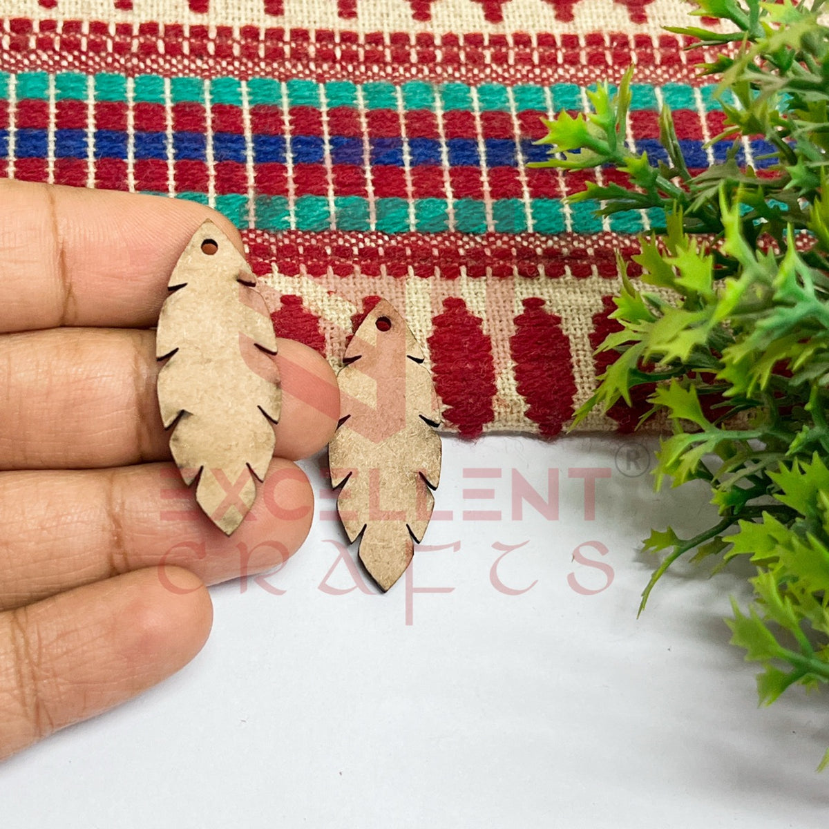 MDF Cutout for Earrings - Design 4- 1 Pair